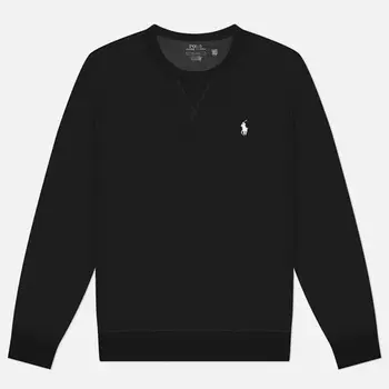 Мужская толстовка Polo Ralph Lauren Double-Knit Crew Neck, цвет чёрный, размер XL