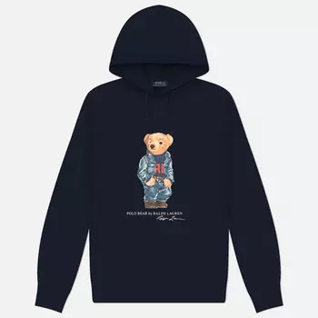 Мужская толстовка Polo Ralph Lauren Polo Bear Hoodie, цвет синий, размер S