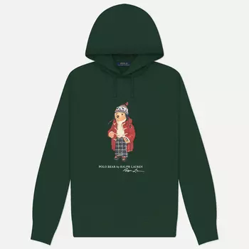 Мужская толстовка Polo Ralph Lauren Polo Bear Hoodie, цвет зелёный, размер L