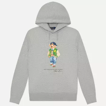 Мужская толстовка Polo Ralph Lauren Polo Bear Hoodie, цвет серый, размер L