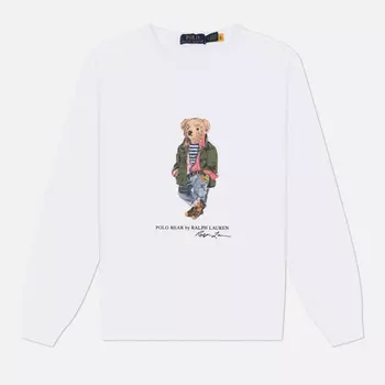 Мужская толстовка Polo Ralph Lauren Polo Bear Crew Neck, цвет белый, размер M