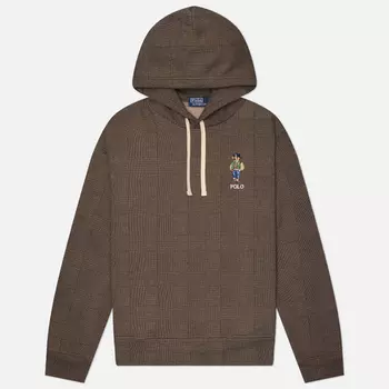 Мужская толстовка Polo Ralph Lauren Polo Bear Hoodie, цвет коричневый, размер XL