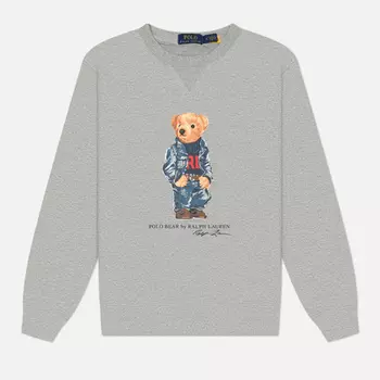 Мужская толстовка Polo Ralph Lauren Polo Bear Crew Neck, цвет серый, размер M