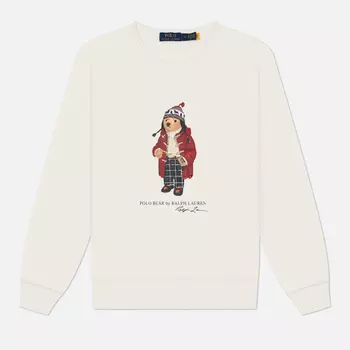 Мужская толстовка Polo Ralph Lauren Polo Bear Crew Neck, цвет белый, размер M
