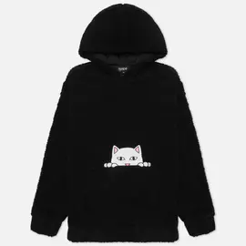 Мужская толстовка RIPNDIP Invisible Sherpa Hoodie, цвет чёрный, размер L