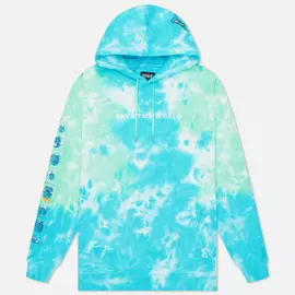 Мужская толстовка RIPNDIP Save the World Embroidered Hoodie, цвет голубой, размер L