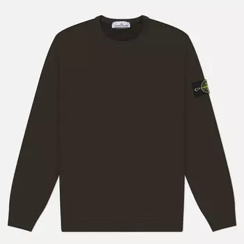 Мужская толстовка Stone Island Brushed Organic Cotton Fleece Regular, цвет серый, размер XXL