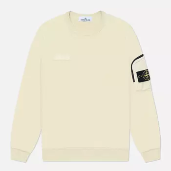 Мужская толстовка Stone Island Cotton Fleece, цвет бежевый, размер XL
