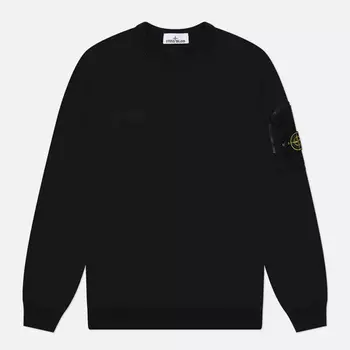 Мужская толстовка Stone Island Cotton Fleece, цвет чёрный, размер M