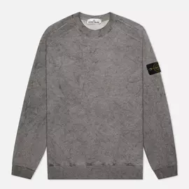 Мужская толстовка Stone Island Dust Colour Treatment Crew Neck, цвет серый, размер S
