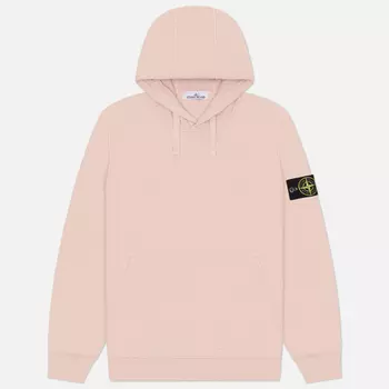 Мужская толстовка Stone Island Organic Cotton Fleece Hoodie, цвет розовый, размер L