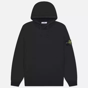 Мужская толстовка Stone Island Organic Cotton Fleece Hoodie, цвет чёрный, размер L