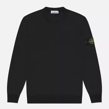 Мужская толстовка Stone Island Organic Cotton Fleece Crew Neck, цвет чёрный, размер XXXL