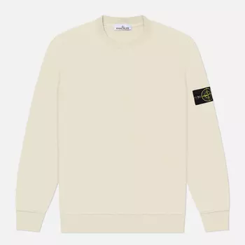 Мужская толстовка Stone Island Organic Cotton Fleece Crew Neck, цвет бежевый, размер L