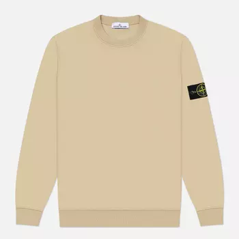 Мужская толстовка Stone Island Organic Cotton Fleece Crew Neck, цвет бежевый, размер XL