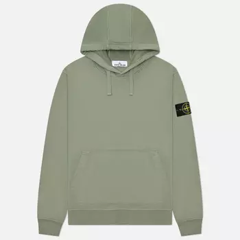Мужская толстовка Stone Island Organic Cotton Fleece Hoodie, цвет зелёный, размер S