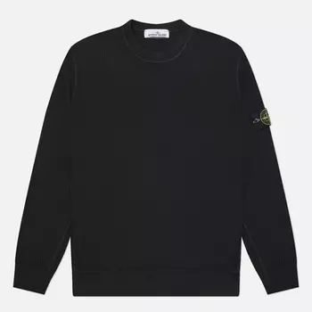 Мужская толстовка Stone Island Organic Cotton Waffle Fleece, цвет чёрный, размер L