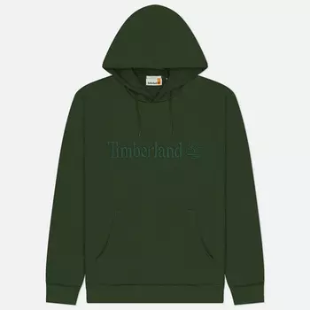 Мужская толстовка Timberland Embroidery Tonal Hoodie, цвет зелёный, размер L