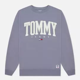 Мужская толстовка Tommy Jeans ABO Collegiate Crew Neck, цвет фиолетовый, размер XL