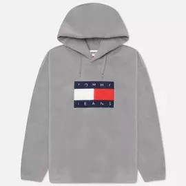 Мужская толстовка Tommy Jeans ABO Polar Fleece Hoodie, цвет серый, размер XL