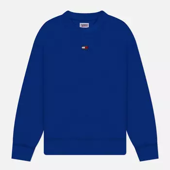 Мужская толстовка Tommy Jeans Badge Terry Relaxed Fit, цвет синий, размер XL