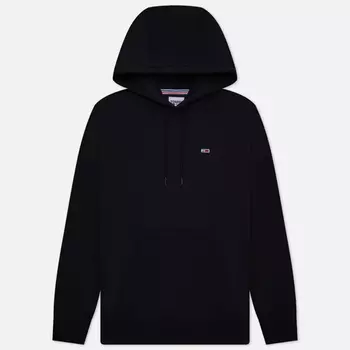 Мужская толстовка Tommy Jeans Regular Fleece Hoodie, цвет чёрный, размер XL
