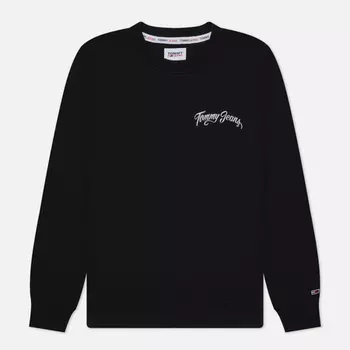 Мужская толстовка Tommy Jeans Regular Vintage City Crew Neck, цвет чёрный, размер XL