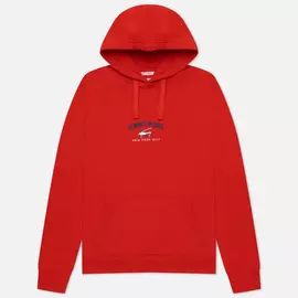 Мужская толстовка Tommy Jeans Timeless Organic Cotton Hoody, цвет красный, размер XXXL