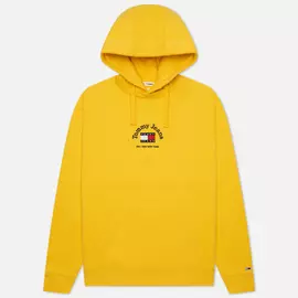 Мужская толстовка Tommy Jeans Timeless Tommy Hoodie, цвет жёлтый, размер XL