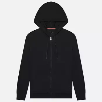 Мужская толстовка Paul Smith Cotton Jersey Zip Lounge Hoodie, цвет чёрный, размер XXL