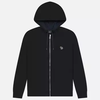 Мужская толстовка Paul Smith Zebra Logo Regular Zip Hoodie, цвет чёрный, размер XL