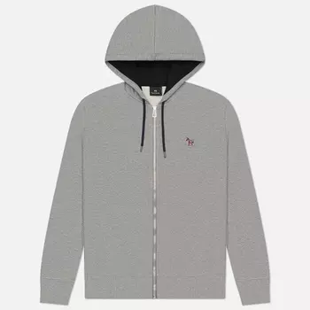 Мужская толстовка Paul Smith Zebra Logo Regular Zip Hoodie, цвет серый, размер L