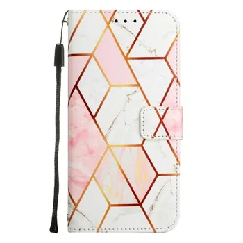 Ip 13 Mini Marble Кожаный чехол для Iphone 13 12 11 Pro Max Iphon X Xs Xr 6 7 8 Plus Se Чехлы-бумажники Держатель для карт Откидная крышка телефона iPhone 13 Pro чёрный
