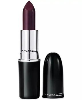 Сияющая губная помада из люстрегласа Mac, цвет Succumb To Plum (deep cool purple)