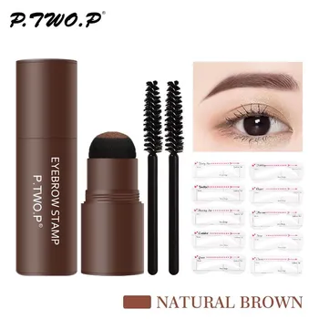 Пудра для бровей Lazy Seal Пудра для бровей Thrush Водостойкая пудра для бровей Long Lasting Eyebrow Enhancer Пудра для бровей темно-коричневого