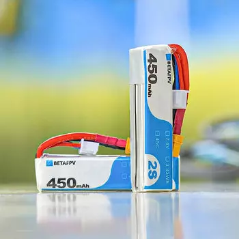 Комплект аккумуляторов BETAFPV 2S 45C XT30 450mAh (2шт) 01030006_1