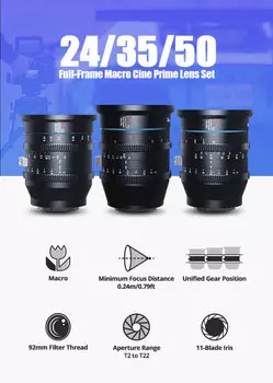 Комплект объективов Sirui Jupiter Set A EF-mount Jupiter Set A-EF