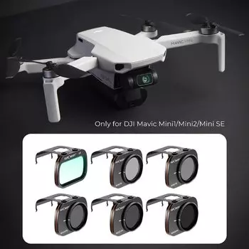 Комплект светофильтров K&F Concept UAV для DJI Mini/Mini2/Mini SE (6шт) SKU.1932