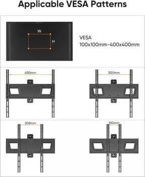 Кронштейн настенный Forging Mount Long Arm TV (26 - 65") HY9284-B