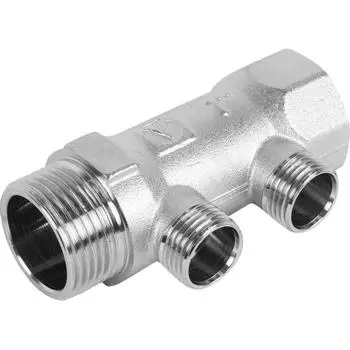 Коллектор с наружной резьбой Valtec на 2 выхода 1"x1/2" VTc.500.N.0602
