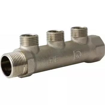 Коллектор с наружной резьбой Valtec на 3 выхода 3/4"x1/2" VTc.500.N.0503