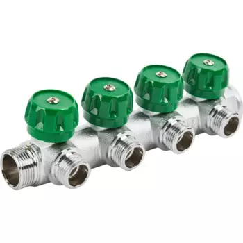 Коллектор Stout на 4 отвода 3/4"x1/2" латунь SMB-6849-341204