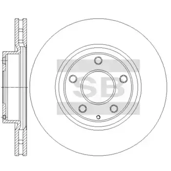 Тормозной диск SANGSIN SD4440