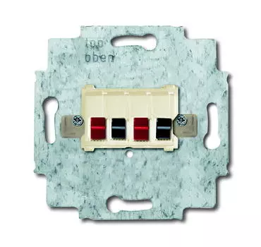 0230-0-0402 (0248/02-101), Розетка для громкоговор.,4-р.,сл.к., ABB