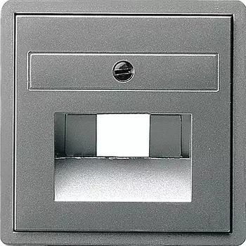 027020 Накладка 50*50 мм для розеток UAE/IAE Сталь Gira E22