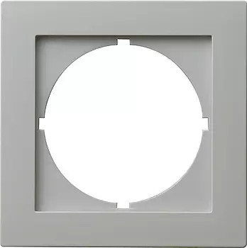 028142 Накладка с вырезом для приборов с панелью 50*50 мм DIN 49 081 Серый Gira S-color