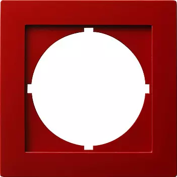 028143 Накладка с вырезом для приборов с панелью 50*50 мм DIN 49 082 Красный Gira S-color
