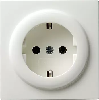 018840 Розетка с заземляющими контактами 16А/250В Белый Gira S-color