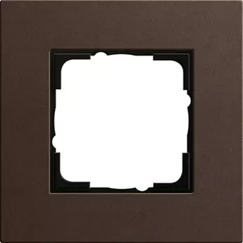 0211223 Рамка Esprit Linoleum-Multiplex Темно-коричневый 1-постовая Gira