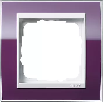 0211753 Рамка Event Clear Фиолетовый / Белый 1-постовая Gira